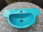 58,5x34,5 Groot fonteintje kleine wastafel turquoise kleur, Antiek en Kunst, Ophalen