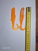 2 Oranje Kunstaasjes - 10cm, Watersport en Boten, Ophalen of Verzenden, Gebruikt, Overige typen