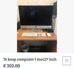 Te koop computer iMac 27inch, Computers en Software, Apple Desktops, Ophalen, Zo goed als nieuw, IMac