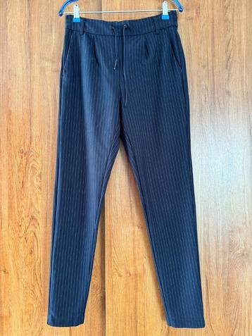 Marine blauwe pantalon met krijtstreep maat S beschikbaar voor biedingen