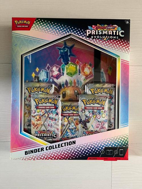 Pokémon prismayic evolution binder box, Hobby en Vrije tijd, Verzamelkaartspellen | Pokémon, Zo goed als nieuw, Ophalen of Verzenden