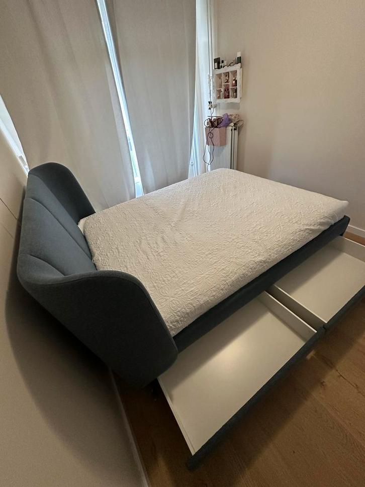 Ikea Bed 160x200 + HÖVÅG Matras, Huis en Inrichting, Slaapkamer | Slaapbanken, Zo goed als nieuw, 160 cm, 200 cm, Tweepersoons