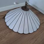 Vintage Hanglamp met Glazen Kap, Ophalen, Gebruikt, Vintage, Glas