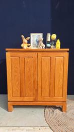 Massief Eiken Commode Kast - Handgemaakt, Deense stijl, Ophalen, Gebruikt, 50 tot 70 cm, Vintage