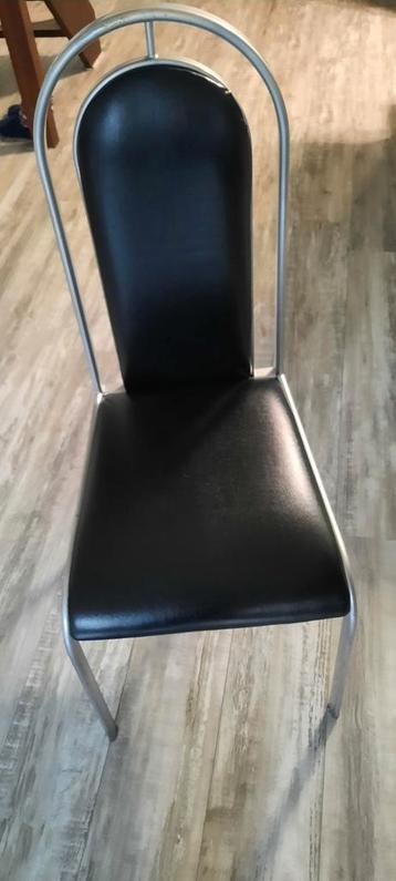 Eetkamerstoelen - 4 stuks - Lederen zitting beschikbaar voor biedingen