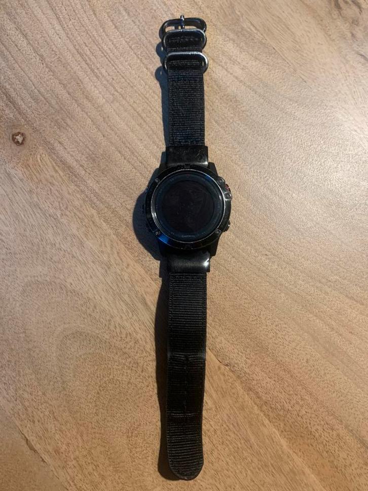 Garmin fenix 5X, Sieraden, Tassen en Uiterlijk, Sporthorloges, Zo goed als nieuw, Android, Zwart, Afstand, Calorieverbanding, Conditie