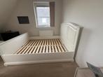 ikea bed Birkeland 160x200 + kallaxkast, Ophalen, Wit, Tweepersoons, Zo goed als nieuw