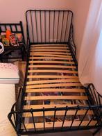 IKEA meegroei bed zwart met meegroei matras, Kinderen en Baby's, Kinderkamer | Bedden, Ophalen, 70 tot 85 cm, Zo goed als nieuw