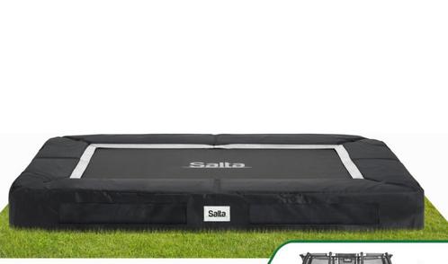 Te koop Salta ground trampoline rechthoek 214x153, Kinderen en Baby's, Speelgoed | Buiten | Trampolines, Gebruikt, Ophalen