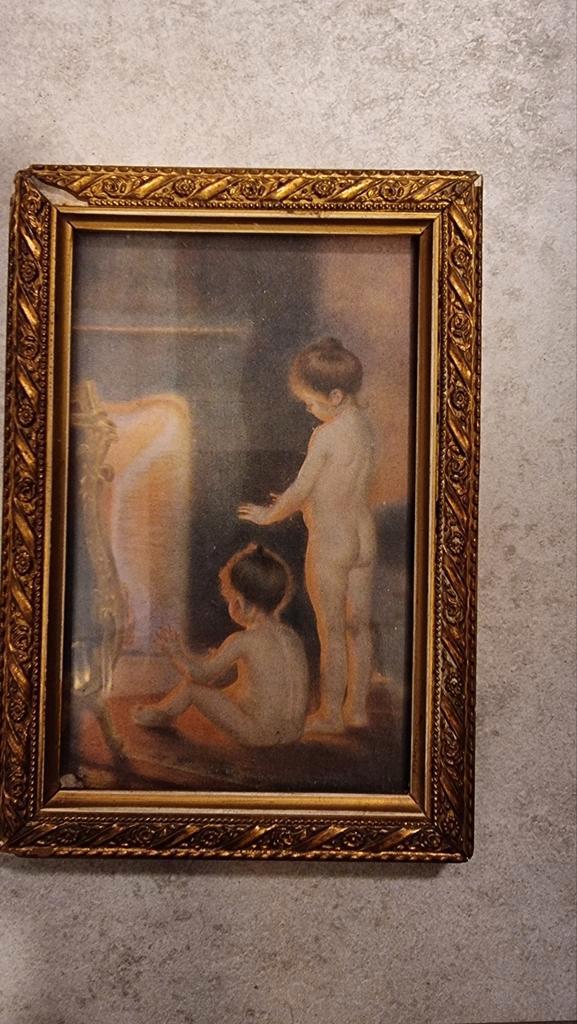 Bouguereau: Twee Kinderen, Antiek en Kunst, Kunst | Tekeningen en Foto's, Ophalen of Verzenden