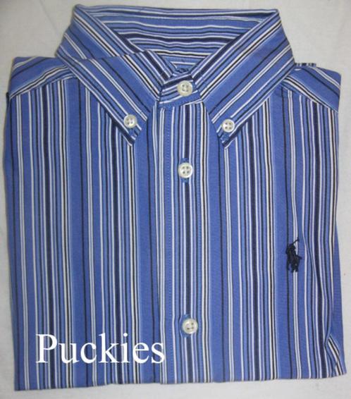 Blauw gestreept Ralph LAUREN overhemd maat 98 3/3T *NieuW*, Kinderen en Baby's, Kinderkleding | Maat 98, Nieuw, Jongen, Overhemd of Blouse