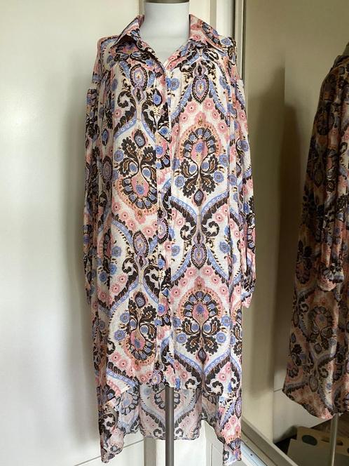 blousejurk BouBou Boho/Ibiza XXL NIEUW, Kleding | Dames, Jurken, Nieuw, Maat 46/48 (XL) of groter, Overige kleuren, Onder de knie