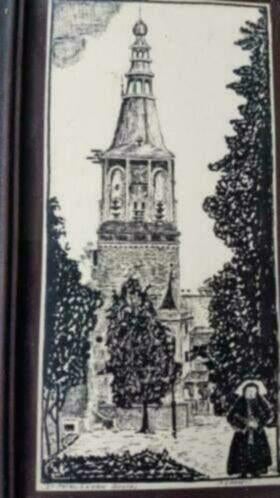 Tekening a. Grevelt den bosch st petruskerk Boxtel, Antiek en Kunst, Kunst | Tekeningen en Foto's, Ophalen