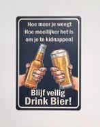 Blijf veilig drink bier reclamebord van metaal wandbord deco, Huis en Inrichting, Woonaccessoires | Tekstborden en Spreuken, Info@deconoord.nl