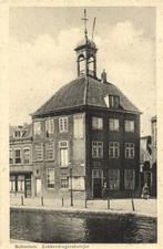 Schiedam. Zakkendragershuisjes - 1936 gelopen, Verzamelen, Ansichtkaarten | Nederland, Gelopen, Utrecht, Ophalen of Verzenden