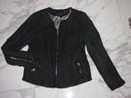 42 RINO & PELLE leatherlook jas, Zwart, Maat 42/44 (L), Ophalen of Verzenden, Zo goed als nieuw