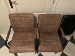 2 Leen Bakker Lizzy Stoelen Cognac - Zo goed als nieuw, Huis en Inrichting, Stoelen, Ophalen, Overige materialen, Twee, Bruin