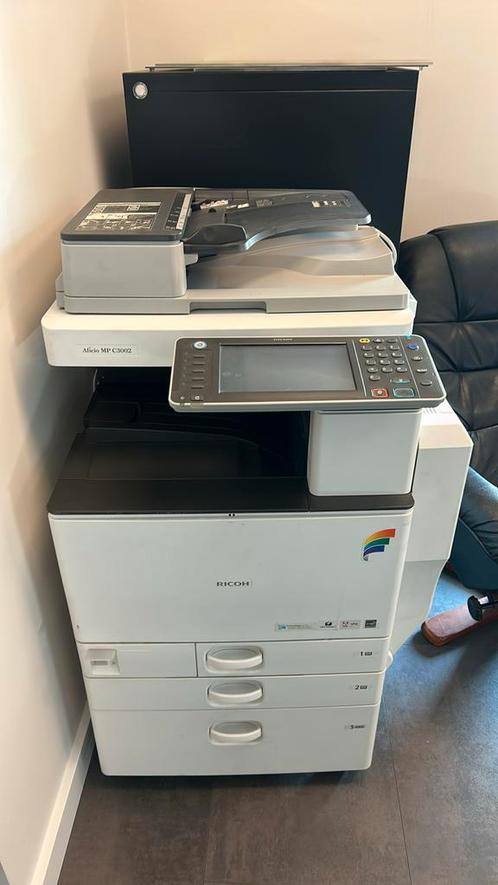Ricoh Aficio MP C3002, Computers en Software, Printers, Gebruikt, All-in-one, Laserprinter, Kleur printen, Kopieren, Mailen, Scannen