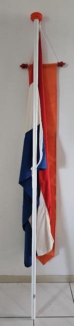 Vlaggenset met Nederlandse Vlag en Wimpel, Diversen, Vlaggen en Wimpels, Ophalen, Gebruikt