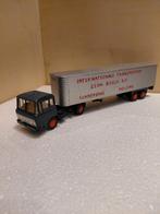 Lion Car Daf 2600 met Eurotrailer., Hobby en Vrije tijd, Modelauto's | 1:50, Ophalen of Verzenden, Gebruikt, Auto, Lion Toys