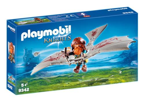 9342 de dwergridder met zijn zweefvlieger NIEUW, Kinderen en Baby's, Speelgoed | Playmobil, Nieuw, Complete set, Ophalen of Verzenden