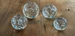 4 x presse papier bollen met luchtbelletjes glas paperweight, Antiek en Kunst, Antiek | Glas en Kristal, Ophalen of Verzenden
