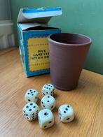 Dice cup dobbelsteenbeker jaren ‘60, Hobby en Vrije tijd, Gezelschapsspellen | Overige, Ophalen of Verzenden, Zo goed als nieuw