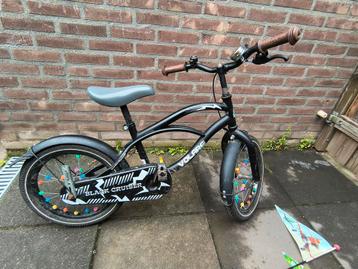 Volare black cruiser 16inch met zijwieltjes beschikbaar voor biedingen
