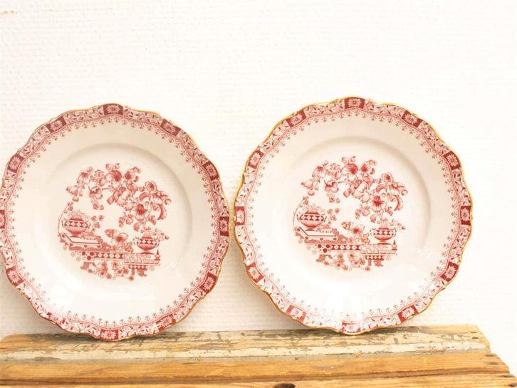 Bavaria porselein, 2 ontbijtborden 23052, Antiek en Kunst, Antiek | Servies los, Ophalen of Verzenden