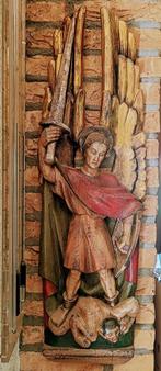 Groot fraai Antiek beeld van Aartsengel St. Michaël, Ophalen