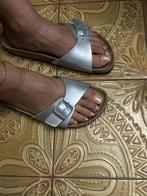 GRATIS VERZENDEN ZILVEREN MADRID BIRKENSTOCKS MT 42, Slippers, Overige kleuren, Verzenden, Zo goed als nieuw