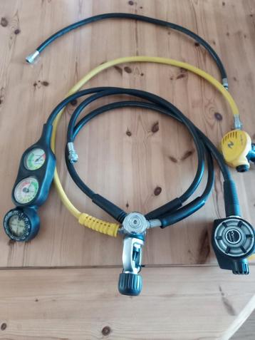 Ademautomaat octopus console kompas dieptemeter drukmeter  beschikbaar voor biedingen