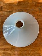 Wit glazen ronde lampenkap Ø26cm , hgt 6 cm.- Onbeschadigd, Wit, Rond, Ophalen of Verzenden, Zo goed als nieuw
