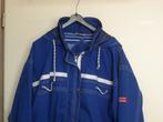 INQ jas zomer +CAPUCHON kobalt blauw L -GRATIS zend, Verzenden, Maat 52/54 (L), Blauw