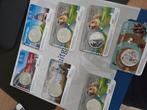 Coincards 7 stuks van 5 euro zwaar verzilverd, Ophalen of Verzenden, Koningin Beatrix, Euro's