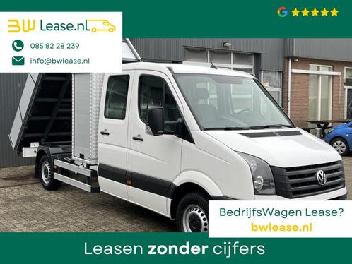 Volkswagen Crafter 2.0 TDI DC Kipper 3500kg trekgewicht Euro, Auto's, Vrachtwagens, Bedrijf, Lease, ABS, Airconditioning, Alarm