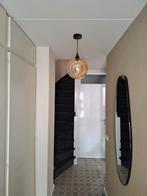 Hanglamp, bruin glas, diameter 24cm, Modern / warm, Ophalen of Verzenden, Minder dan 50 cm, Glas