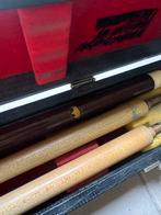 Biljartkeu met koffer - 140cm, Sport en Fitness, Biljarten en Poolen, Ophalen, Gebruikt, Keu of Ballen