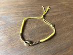 BIBA, armbandje met schelp (nieuw), Geel, Nieuw, Ophalen of Verzenden, Met bedels of kralen