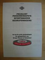 Nissan Prijslijst Brochure 1996 – 200SX Patrol Terrano Micra, Ophalen, Nissan, Zo goed als nieuw, Nissan