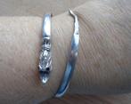 zilveren slaven armband met Chineese draak [623], Sieraden, Tassen en Uiterlijk, Armbanden, Verzenden, Zo goed als nieuw, Zilver