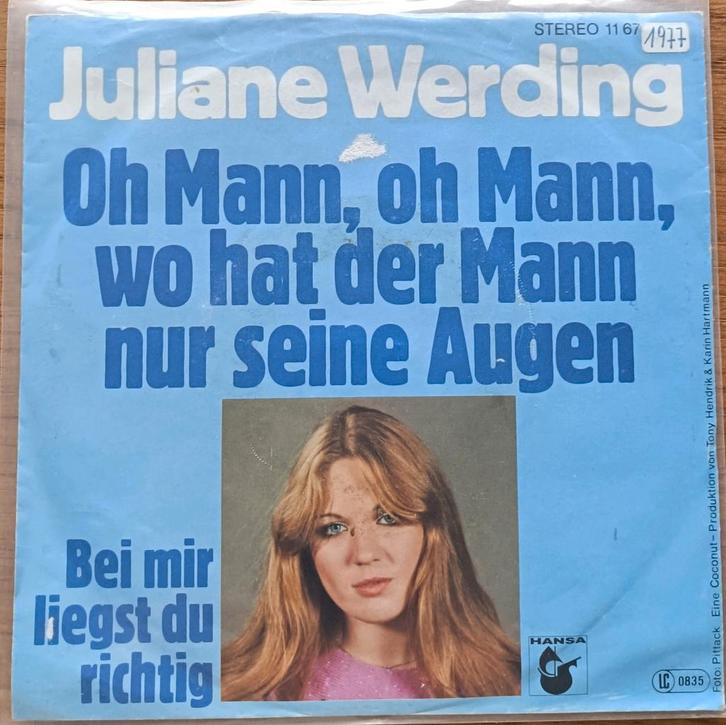 Juliane werding, Cd's en Dvd's, Vinyl Singles, Zo goed als nieuw, Nederlandstalig, Ophalen