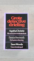 Grote detective drieling met o.a. verhaal v Agatha Christie, Boeken, Ophalen of Verzenden, Gelezen