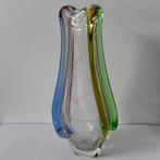 Retro vintage jaren 60 vaas glaswerk Frantisek Zemek, Minder dan 50 cm, Glas, Ophalen of Verzenden, Zo goed als nieuw