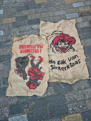 Originele jute Sinterklaas zakken – 2 stuks beschikbaar voor biedingen