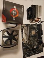 Ryzen 5 3600 + ASRock B570 Phantom Gaming 4 + Koeler, Computers en Software, Moederborden, Gebruikt, DDR4, AM4, Ophalen of Verzenden