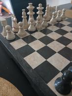 Schaakbord met stukken natuursteen, Ophalen of Verzenden, Minder dan 500 stukjes