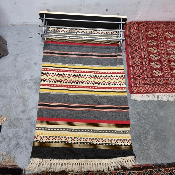 Vintage Kapstok met Wandkleed - 79x26x20cm, Huis en Inrichting, Woonaccessoires | Kapstokken, Gebruikt, Wandkapstok, Ophalen