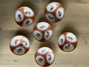 Hirado Mikawachi- set van 6 schotels beschikbaar voor biedingen
