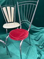 Vintage Diner Stoeltjes - Set van 4, Ophalen, Gebruikt, Overige kleuren, .